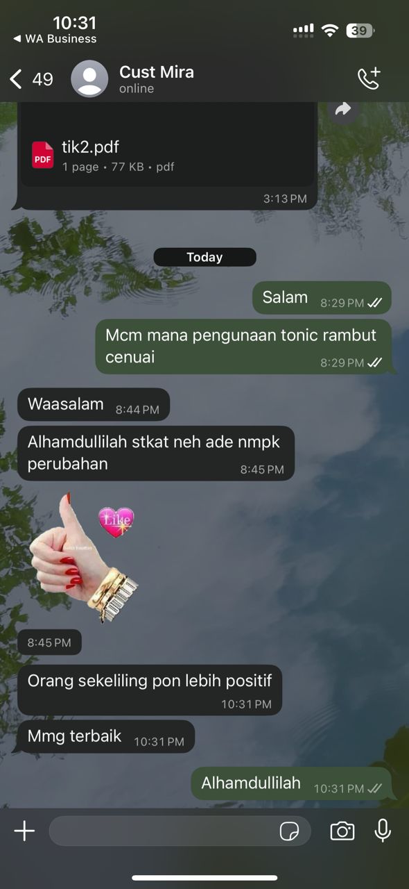 Testimoni Pelanggan
